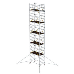 Günzburger Steigtechnik Rollgerüst SG 1,35 x 2,45 m mit Ausleger & Doppel-Plattform