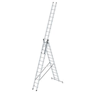 Günzburger Steigtechnik Mehrzweckleiter 3-teilig mit nivello®-Traverse