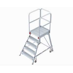 Euroline Mobile Podesttreppe / Podestleiter einseitig begehbar Nr. 515