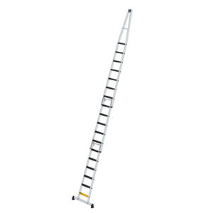 Günzburger Steigtechnik Stufen-Glasreinigerleiter-Satz mit nivello®-Traverse und clip-step R13