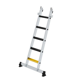 Günzburger Steigtechnik Stufen-Glasreinigerleiter Unterteil nivello-Traverse & clip-step R13