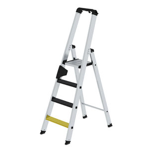 Günzburger Steigtechnik Stufen-Stehleiter einseitig begehbar mit clip-step R13