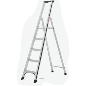 Hymer ALU-PRO Stufenstehleiter mit Plattform, einseitig begehrbar