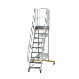 Günzburger Steigtechnik Plattformtreppe fahrbar 60° Stufenbreite 600 mm