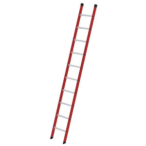 Günzburger Steigtechnik Sprossen-Anlegeleiter GFK/Alu ohne Traverse