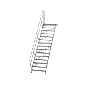 Günzburger Steigtechnik Treppe mit Plattform 45° Stufenbreite 1000 mm