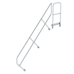 Günzburger Steigtechnik Zweiter Handlauf für Treppe mit Plattform 45°