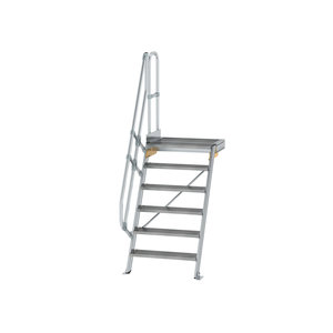 Günzburger Steigtechnik Treppe mit Plattform 60° Stufenbreite 800 mm