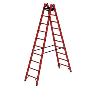 Günzburger Steigtechnik Sprossen-Stehleiter GFK