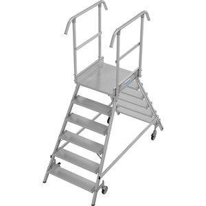 Krause PodestLeiter fahrbar, beidseitig begehbar