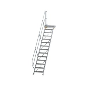 Günzburger Steigtechnik Treppe mit Plattform 45° Stufenbreite 600 mm