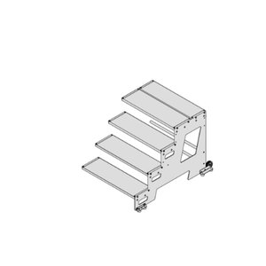 Hymer Industrietritt, Erweiterungsmodul, Stufenbreite 600 mm