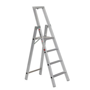 Euroline Alu-Stufenstehleiter mit Sicherheitsbrücke Nr. 22577