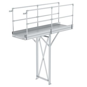 Günzburger Steigtechnik Laufsteg-Modul Aluminium geriffelt PF-Höhe 1250-2499 mm PF-Länge 3060 mm