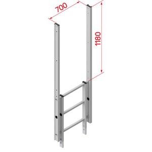 Hymer Ausstieg gerade, Breite 700 mm, Au