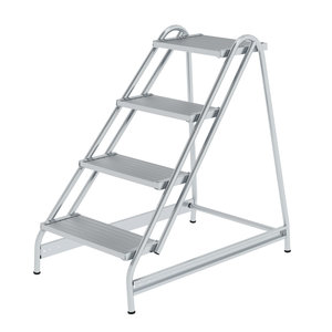 Günzburger Steigtechnik Arbeitspodest einseitig begehbar Aluminium geriffelt