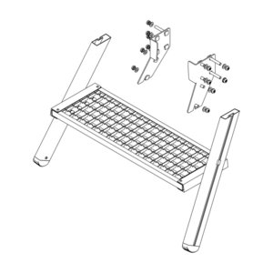 Günzburger Steigtechnik Aufstieg Podesttreppe 2 Stufen