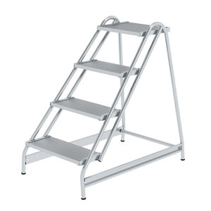 Günzburger Steigtechnik Arbeitspodest einseitig begehbar Aluminium geriffelt