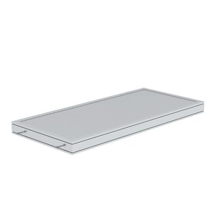 Günzburger Steigtechnik Plattform Aluminium geriffelt Plattformlänge 1860 mm