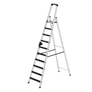 Günzburger Steigtechnik Stufen-Stehleiter einseitig begehbar mit clip-step