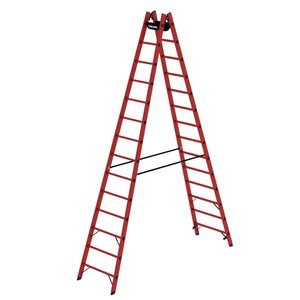 Günzburger Steigtechnik Sprossen-Stehleiter GFK