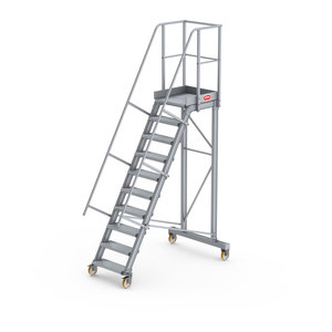 Altrex Podesttreppe fahrbar 60°, Stufenbreite: 60 cm
