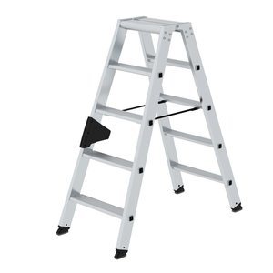 Günzburger Steigtechnik Stufen-Stehleiter beidseitig begehbar