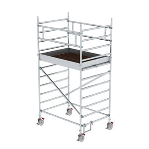 Günzburger Steigtechnik Rollgerüst 1,35 x 1,80 m mit Doppel-Plattform