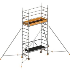 Layher Zifa P2 mit Uni Telegeländer und Gerüststützen - 0,75x1,80 m