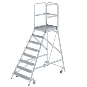 Günzburger Steigtechnik Podesttreppe einseitig begehbar