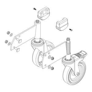 Günzburger Steigtechnik Rollensatz antistatisch