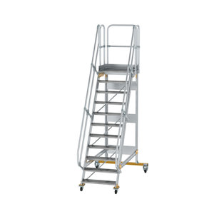 Günzburger Steigtechnik Plattformtreppe fahrbar 60° Stufenbreite 800 mm