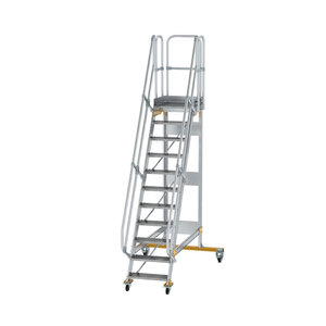 Günzburger Steigtechnik Plattformtreppe fahrbar 60° Stufenbreite 600 mm