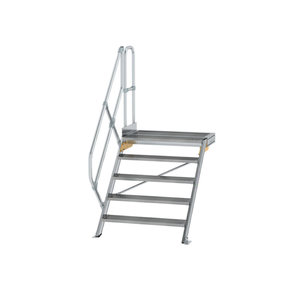 Günzburger Steigtechnik Treppe mit Plattform 45° Stufenbreite 800 mm