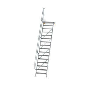 Günzburger Steigtechnik Treppe mit Plattform 60° Stufenbreite 800 mm