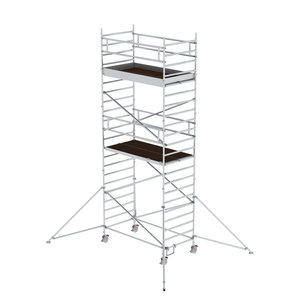 Günzburger Steigtechnik Rollgerüst 1,35 x 2,45 m mit Ausleger & Doppel-Plattform