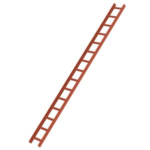 Günzburger Steigtechnik Dachleiter Rot