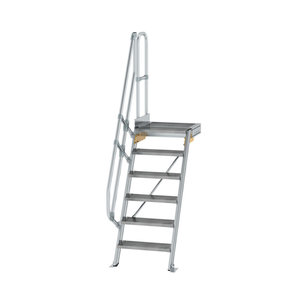 Günzburger Steigtechnik Treppe mit Plattform 60° Stufenbreite 600 mm