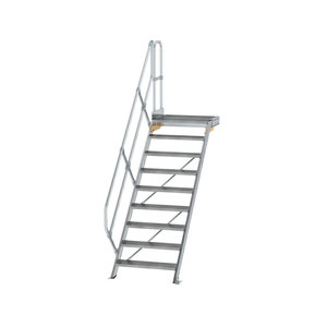 Günzburger Steigtechnik Treppe mit Plattform 45° Stufenbreite 800 mm