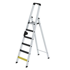 Günzburger Steigtechnik Stufen-Stehleiter einseitig begehbar mit clip-step R13