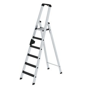 Günzburger Steigtechnik Stufen-Stehleiter einseitig begehbar mit clip-step R13