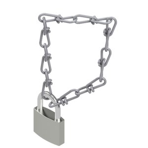 Hymer Zubehörset Kette und Schloss