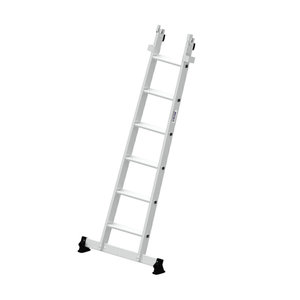 Günzburger Steigtechnik Stufen-Glasreinigerleiter Unterteil mit nivello®-Traverse