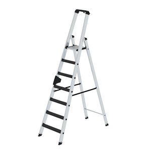 Günzburger Steigtechnik Stufen-Stehleiter einseitig begehbar mit clip-step R13