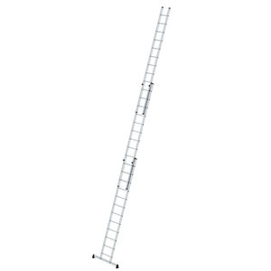 Günzburger Steigtechnik Sprossen-Schiebeleiter 3-teilig mit nivello®-Traverse