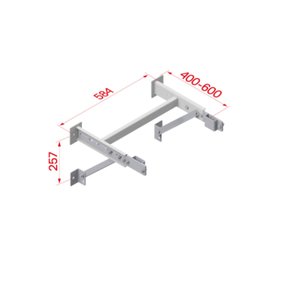 Hymer Wandkonsole verstellbar 400-600