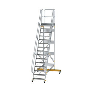 Günzburger Steigtechnik Plattformtreppe fahrbar 60° Stufenbreite 800 mm
