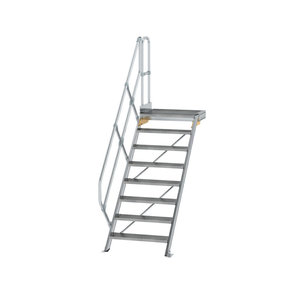 Günzburger Steigtechnik Treppe mit Plattform 45° Stufenbreite 800 mm