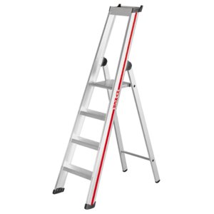 Hymer Stufenstehleiter mit Plattform, einseitig begehbar