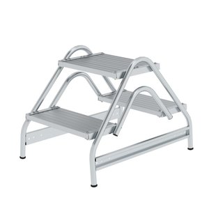 Günzburger Steigtechnik Arbeitspodest beidseitig begehbar Aluminium geriffelt